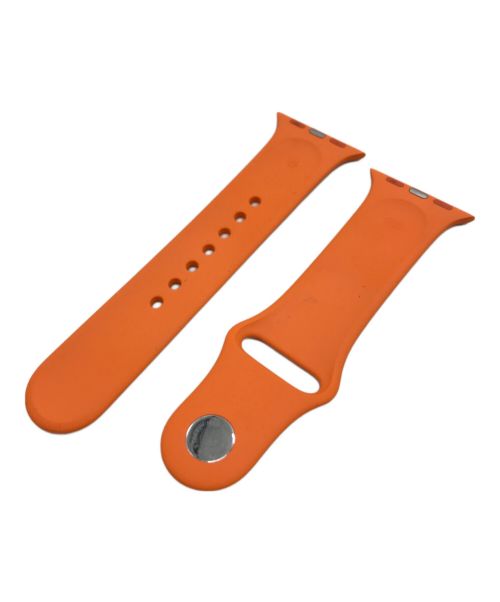 HERMES（エルメス）HERMES (エルメス) アップルォッチ替えラバーベルト オレンジの古着・服飾アイテム