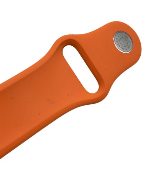 HERMES（エルメス）HERMES (エルメス) アップルォッチ替えラバーベルト オレンジの古着・服飾アイテム