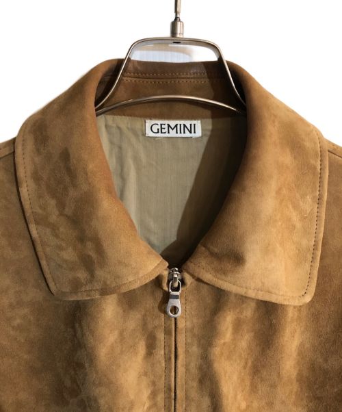 Gemini（ジェミニ）Gemini (ジェミニ) スウェードノースリーブブルゾン ブラウン サイズ:FREEの古着・服飾アイテム