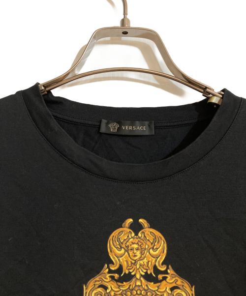 VERSACE（ヴェルサーチェ）VERSACE (ヴェルサーチェ) Baroque Print T-shirtバロックプリント Tシャツ ブラック サイズ:Lの古着・服飾アイテム