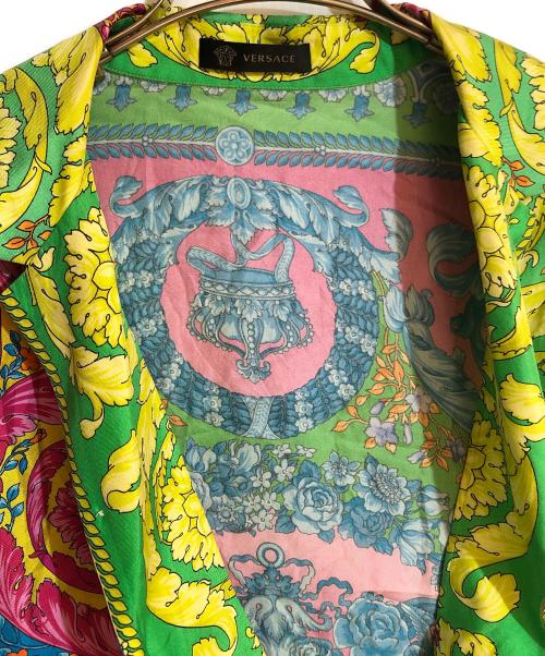 VERSACE（ヴェルサーチェ）VERSACE (ヴェルサーチェ) シルク半袖シャツ マルチカラー サイズ:42の古着・服飾アイテム