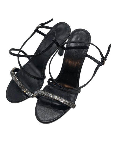 TORY BURCH（トリーバーチ）TORY BURCH (トリーバーチ) CRYSTAL STRAPPY HEELED SANDAL ブラック サイズ:8Mの古着・服飾アイテム