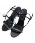 TORY BURCH（トリーバーチ）の古着「CRYSTAL STRAPPY HEELED SANDAL」｜ブラック