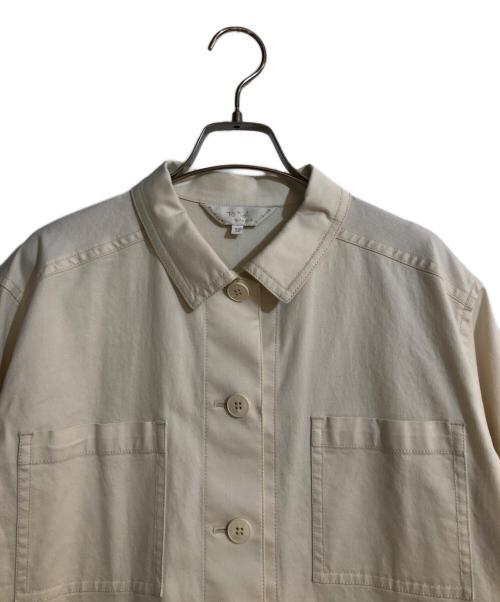 To b. by agnes b.（トゥービー バイ アニエスベー）To b. by agnes b. (トゥービー バイ アニエスベー) ロゴ刺繍カバーオール アイボリー サイズ:38の古着・服飾アイテム