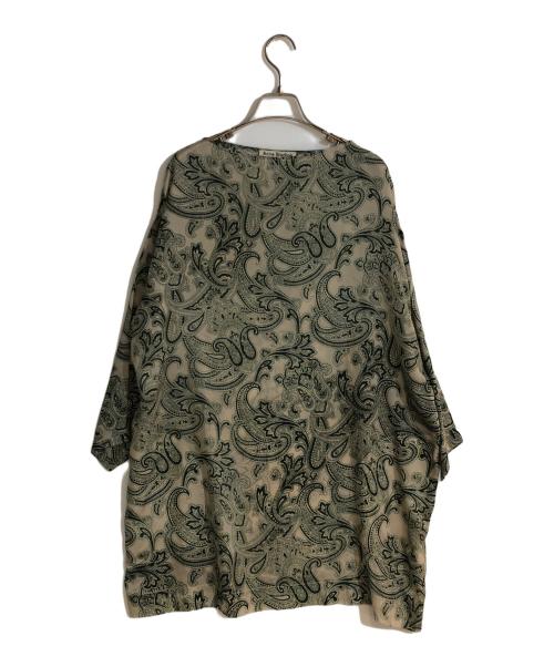 Acne studios（アクネ ストゥディオス）ACNE STUDIOS (アクネ ストゥディオス) ペイズリープリントチュニック グリーン サイズ:34の古着・服飾アイテム