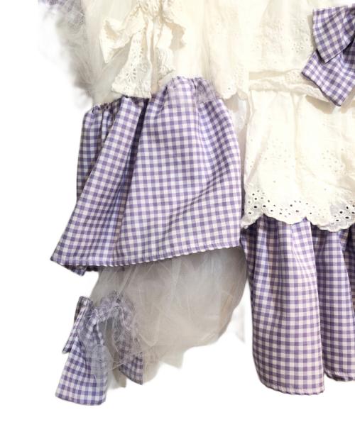 Jamie エーエヌケー（ジェイミーエーエヌケー）Jamie エーエヌケー (ジェイミーエーエヌケー) リメイクワンピース パープル サイズ:Mの古着・服飾アイテム