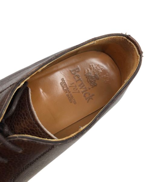 berwick（バーウィック）berwick (バーウィック) Uチップシューズ ブラウン サイズ:8の古着・服飾アイテム