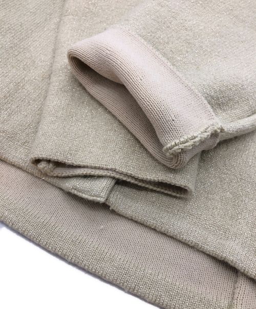 Apuweiser-riche（アプワイザーリッシェ）Apuweiser-riche (アプワイザーリッシェ) ラメニットコクーンミドルジャケット ベージュ サイズ:2 未使用品の古着・服飾アイテム