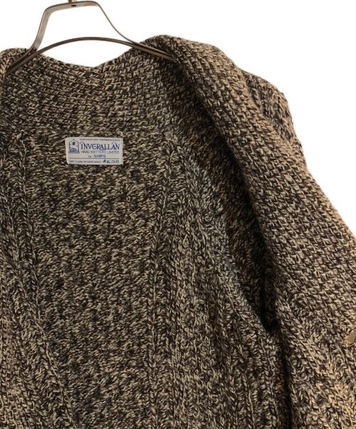 INVERALLAN（インバーアラン）INVERALLAN (インバーアラン) A6ニットカーディガン ブラウン サイズ:不明の古着・服飾アイテム