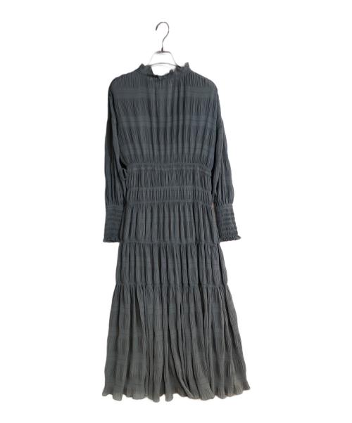 Ameri（アメリ）AMERI (アメリ) SHIRRING PLEATS DRESS グリーン サイズ:不明の古着・服飾アイテム