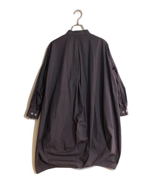 YACCO MARICARD（ヤッコマリカルド）YACCO MARICARD (ヤッコマリカルド) ピンタックバンドカラーシャツワンピース グレー サイズ:不明の古着・服飾アイテム