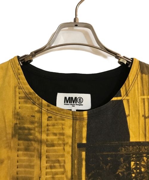 MM6 Maison Margiela（エムエムシックスメゾンマルジェラ）MM6 Maison Margiela (エムエムシックス メゾンマルジェラ) 14AW フォトロゴプリントクルーネックTシャツ ブラック サイズ:Mの古着・服飾アイテム