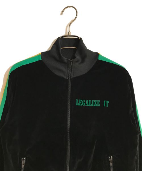 Palm Angels（パーム エンジェルス）Palm Angels (パーム エンジェルス) 17AW ベロアジャージトップ ブラック サイズ:XSの古着・服飾アイテム