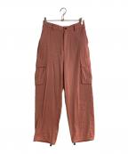 suadeoスアデオ）の古着「とろみカーゴパンツ」｜ピンク