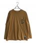 Timberland（ティンバーランド）の古着「L/S GRAPHIC TEE/グラフィックTシャツ」｜ブラウン
