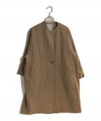 BEARDSLEYビアズリー）の古着「ノーカラーコート」｜ベージュ