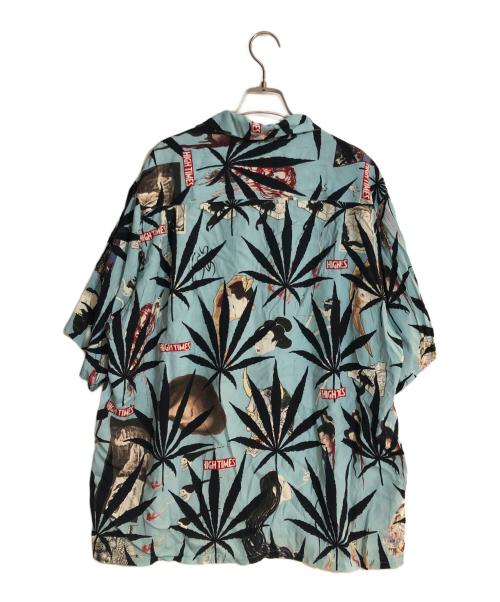 WACKO MARIA（ワコマリア）WACKO MARIA (ワコマリア) HIGHTIMES (ハイ・タイムズ) S/S HAWAIIAN SHIRT/ハワイアンシャツ ブルー サイズ:Lの古着・服飾アイテム