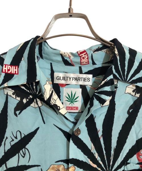 WACKO MARIA（ワコマリア）WACKO MARIA (ワコマリア) HIGHTIMES (ハイ・タイムズ) S/S HAWAIIAN SHIRT/ハワイアンシャツ ブルー サイズ:Lの古着・服飾アイテム