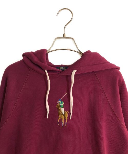 POLO RALPH LAUREN（ポロ・ラルフローレン）POLO RALPH LAUREN (ポロ・ラルフローレン) ポニー刺繍ウラケパーカー パープル サイズ:XSの古着・服飾アイテム