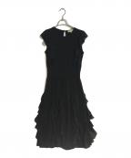 MICHAEL MICHAEL KORSマイケル マイケルコース）の古着「フリルノースリーブワンピース」｜ブラック