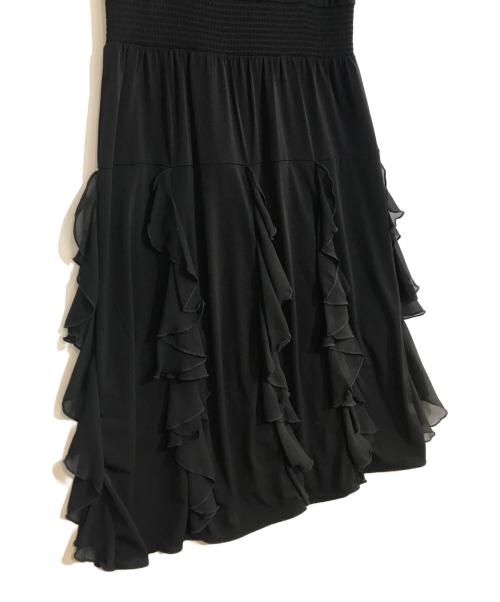 MICHAEL MICHAEL KORS（マイケル マイケルコース）MICHAEL MICHAEL KORS (マイケル マイケルコース) フリルノースリーブワンピース ブラック サイズ:S 未使用品の古着・服飾アイテム