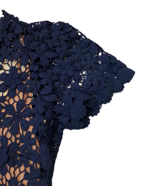 MICHAEL MICHAEL KORS（マイケル マイケルコース）MICHAEL MICHAEL KORS (マイケル マイケルコース) カットワークレースワンピース ネイビー サイズ:XXS 未使用品の古着・服飾アイテム