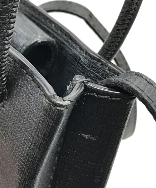 BALENCIAGA（バレンシアガ）BALENCIAGA (バレンシアガ) MINI SHOPPING BAG SQUARE CALF ブラックの古着・服飾アイテム