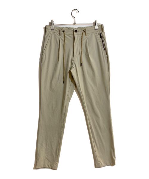 Junhashimoto（ジュンハシモト）Junhashimoto (ジュンハシモト) EASY TUCK PANTS 2WAY NYLON STRETCH/イージータックパンツナイロン ストレッチ アイボリー サイズ:3の古着・服飾アイテム