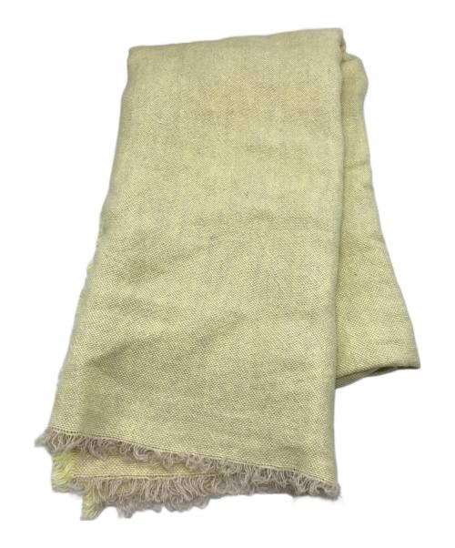 ASAUCE MELER（アソースメレ）ASAUCE MELER (アソースメレ) リネンストール イエローの古着・服飾アイテム