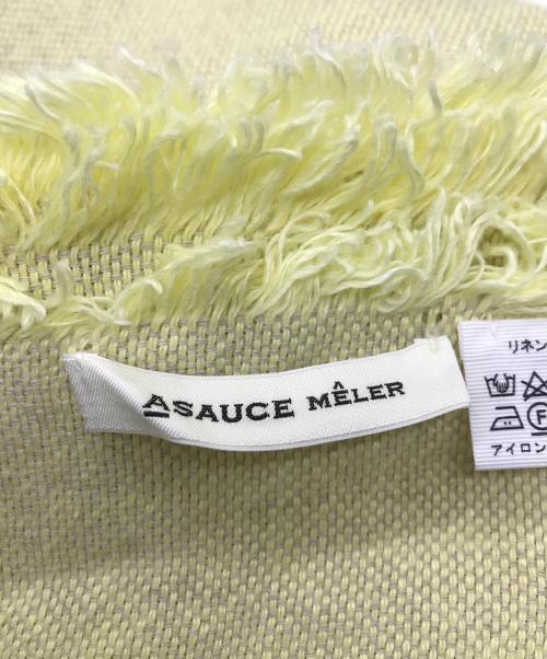 ASAUCE MELER（アソースメレ）ASAUCE MELER (アソースメレ) リネンストール イエローの古着・服飾アイテム