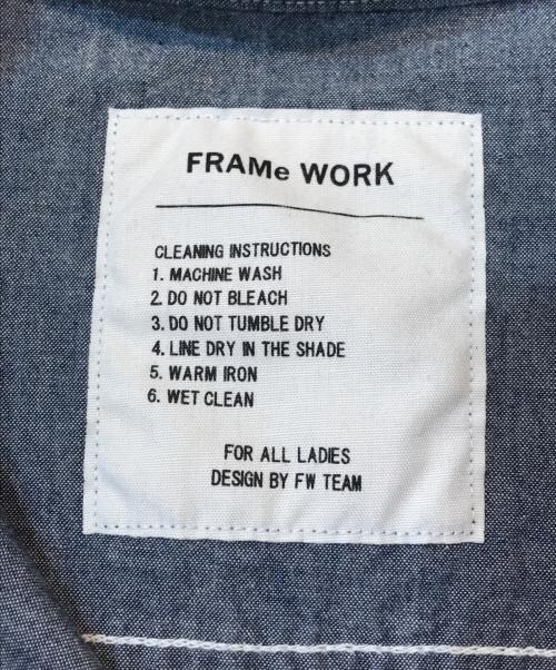 FRAMeWORK（フレームワーク）FRAMeWORK (フレームワーク) ダンガリーシャツ インディゴ サイズ:FREEの古着・服飾アイテム