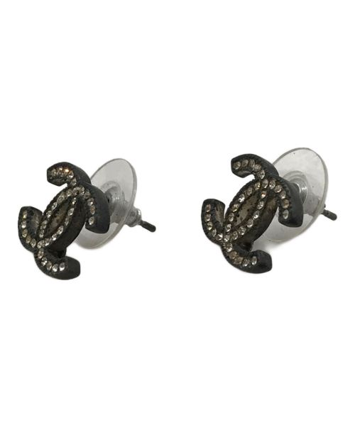 CHANEL（シャネル）CHANEL (シャネル) ラインストーンココマークピアスの古着・服飾アイテム