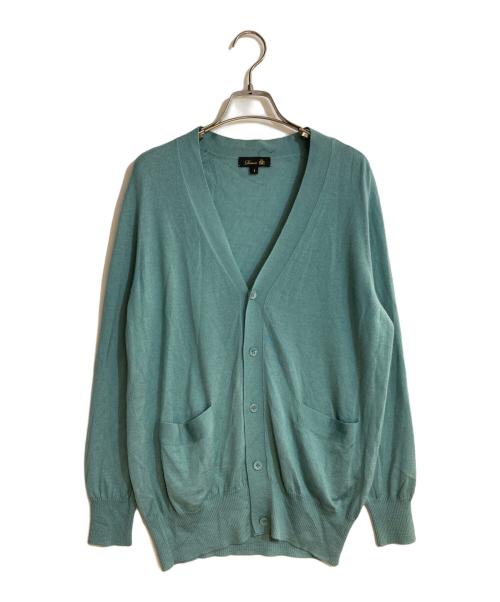 DRAWER（ドゥロワー）DRAWER (ドゥロワー) 18GカシミヤシルクVネックカーディガン グリーン サイズ:1の古着・服飾アイテム