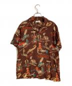 RADIALLラディアル）の古着「アロハシャツ」｜ブラウン