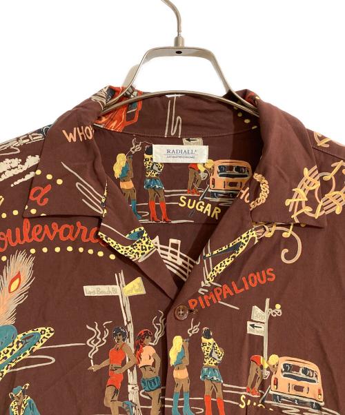 RADIALL（ラディアル）RADIALL (ラディアル) アロハシャツ ブラウン サイズ:Lの古着・服飾アイテム