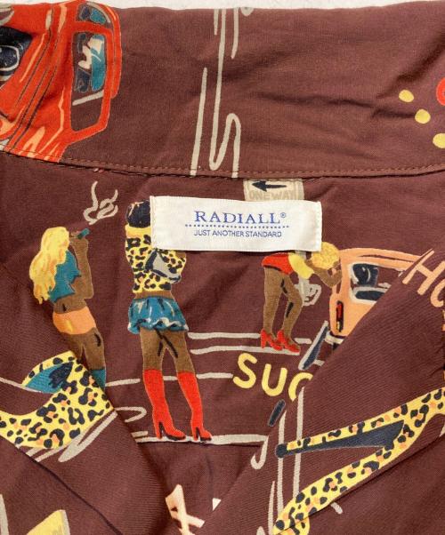 RADIALL（ラディアル）RADIALL (ラディアル) アロハシャツ ブラウン サイズ:Lの古着・服飾アイテム