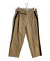 BED J.W. FORD（ベッドフォード）の古着「サイドラインパンツ」｜カーキ×ネイビー