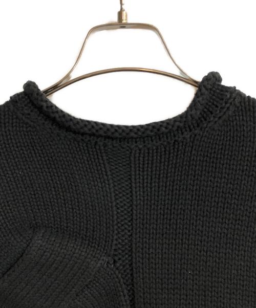 Y's（ワイズ）Y's (ワイズ) 97SS アシンメトリーデザインニットトップス ブラック サイズ:不明の古着・服飾アイテム