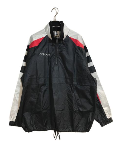 adidas Originals（アディダスオリジナル）adidas originals (アディダスオリジナル) オールドナイロンプルオーバー ブラック サイズ:MーLの古着・服飾アイテム