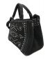 PRADA (プラダ) カナパラインストーントートバッグ ブラック：42000円