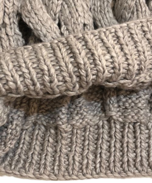 ETRE（エトレ）ETRE (エトレ) ルーズニッティングケーブルプルオーバー グレー サイズ:Free 未使用品の古着・服飾アイテム