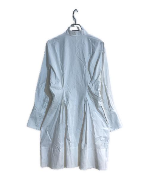 uncrave WHITE（アンクレイヴ ホワイト）uncrave WHITE (アンクレイヴ ホワイト) 【手洗い可】コットンツイル シャツワンピース ホワイト サイズ:1の古着・服飾アイテム