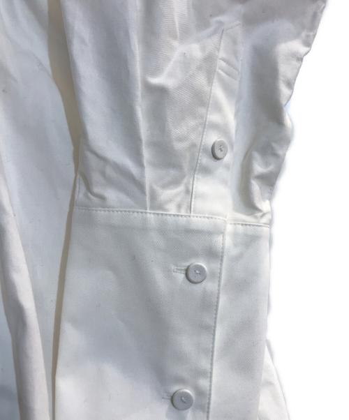 uncrave WHITE（アンクレイヴ ホワイト）uncrave WHITE (アンクレイヴ ホワイト) 【手洗い可】コットンツイル シャツワンピース ホワイト サイズ:1の古着・服飾アイテム