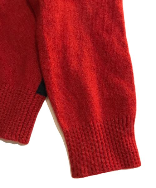 PEARLY GATES（パーリーゲイツ）PEARLY GATES (パーリーゲイツ) ウールカシミヤ ロゴニット レッド サイズ:5の古着・服飾アイテム