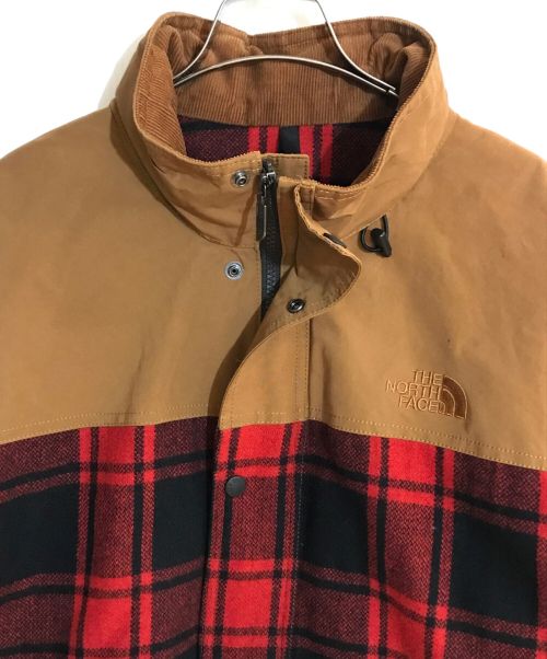 eYe COMME des GARCONS JUNYAWATANABE MAN（アイ コム デ ギャルソン ジュンヤ ワタナベ マン）eYe COMME des GARCONS JUNYAWATANABE MAN THE NORTH FACE (ザ ノース フェイス) Hydrena Plaid Jacket/ハイドレナジャケット ブラウン サイズ:Mの古着・服飾アイテム