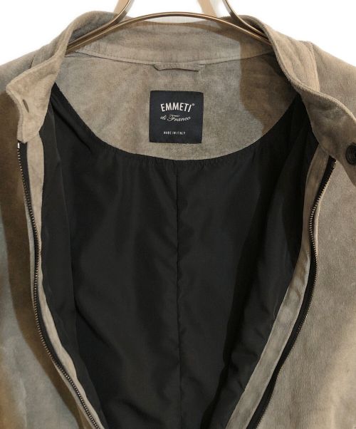 EMMETI（エンメティ）EMMETI (エンメティ) UNITED ARROWS (ユナイテッドアローズ) JURI シングル ライダース アイボリー サイズ:48の古着・服飾アイテム