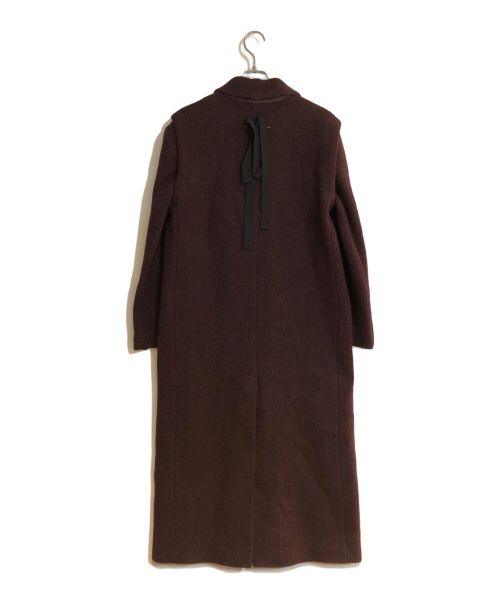 MM6 Maison Margiela（エムエムシックスメゾンマルジェラ）MM6 Maison Margiela (エムエムシックス メゾンマルジェラ) ディタッチャブルスリーブチェスターコート ボルドー サイズ:36の古着・服飾アイテム