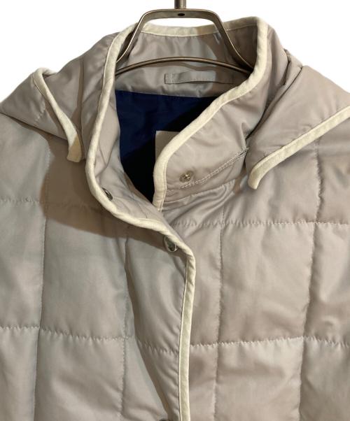 Aquascutum（アクアスキュータム）Aquascutum (アクアスキュータム) フーデッドキルティングコート グレー サイズ:不明の古着・服飾アイテム