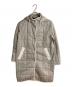 Aquascutum（アクアスキュータム）の古着「フーデッドキルティングコート」｜グレー