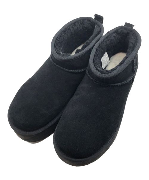 UGG（アグ）UGG (アグ) CLASSIC ULTRA MINI PLATFORM/クラシック ウルトラ ミニ プラットフォーム ブラック サイズ:25㎝の古着・服飾アイテム